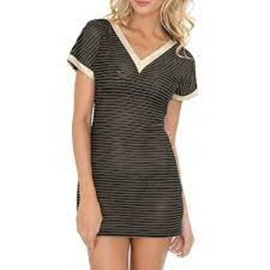Luli Fama Moon Over Miami V-Neck Bodycon Mini‎ Dress Coverup